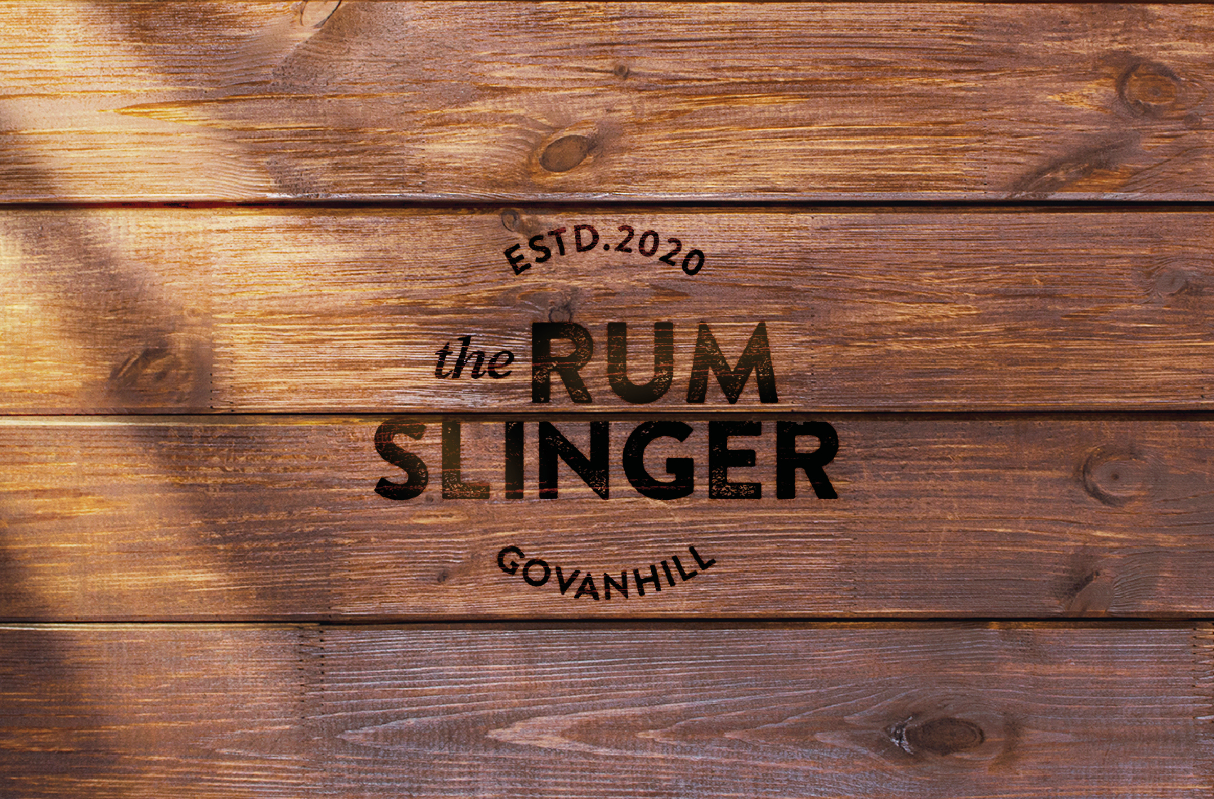 The Rum Slinger branding