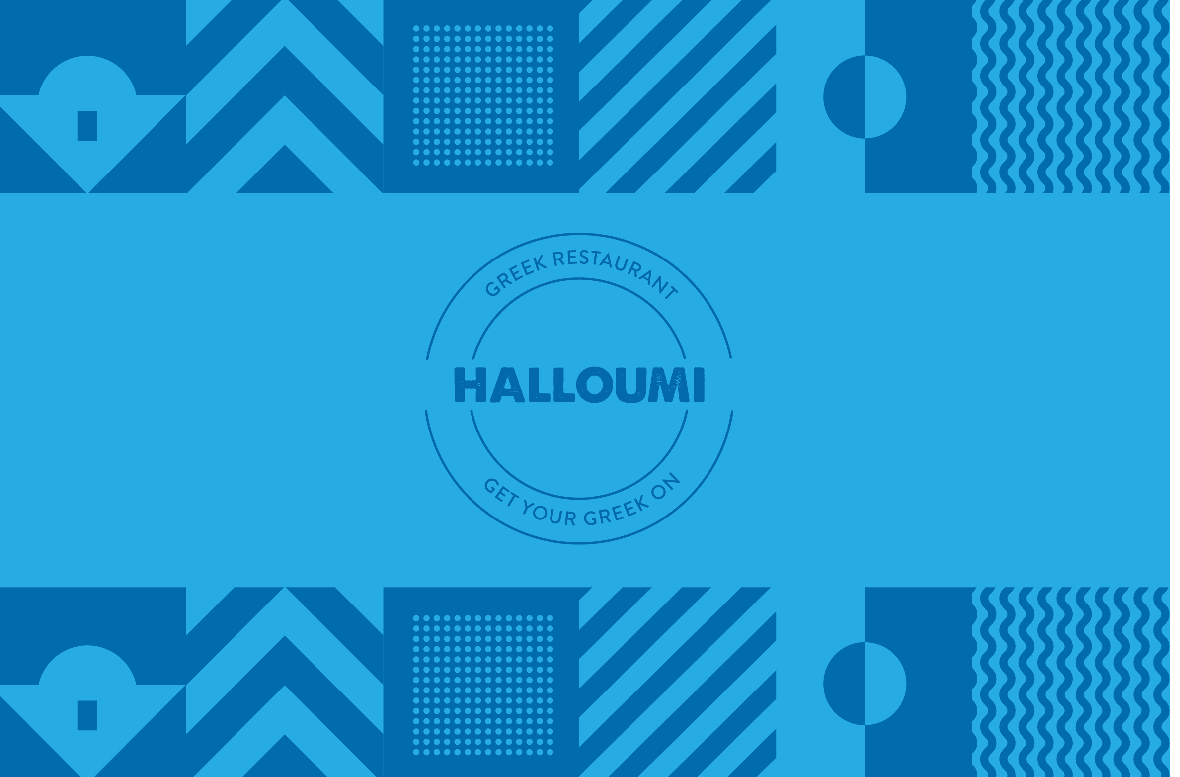 Halloumi Glasgow Branding