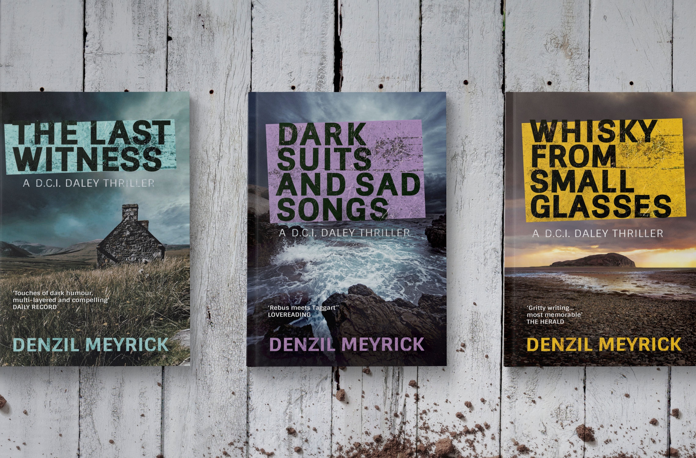 Book cover designs for Denzil Meyrick